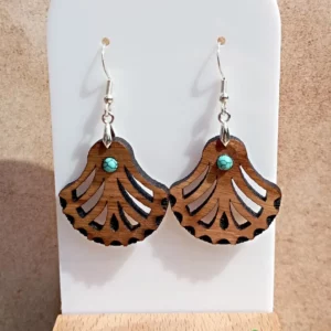 Boucles d’oreilles Palmier Turquoise