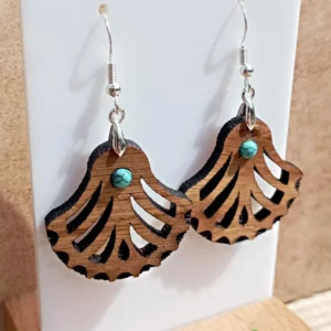 Boucles d’oreilles Palmier Turquoise