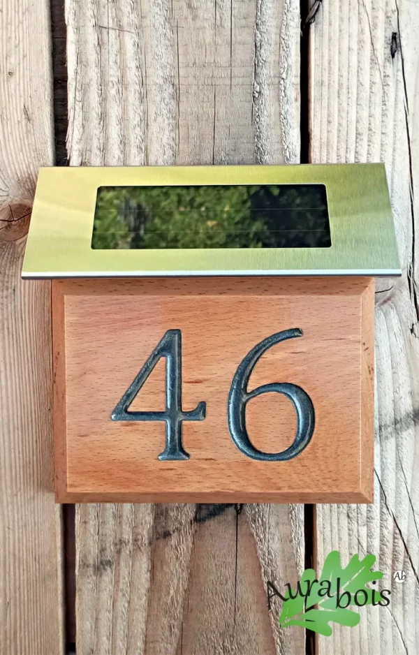 Numéro pour maison personnalisable en bois