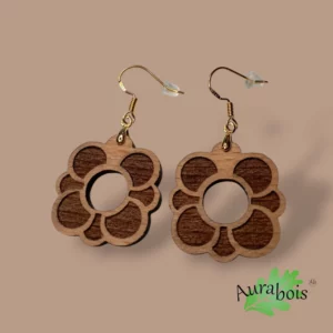 Boucles d’oreilles Fleur hêtre