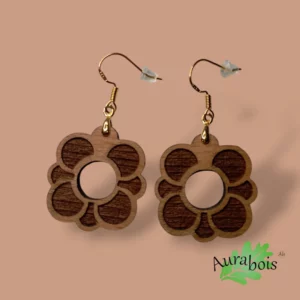 Boucles d’oreilles Fleur hêtre